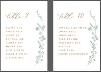 Image 8 of Custom made order for Autumn - 140 place cards + 14 Seating Charts - B