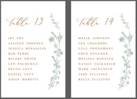 Image 10 of Custom made order for Autumn - 140 place cards + 14 Seating Charts - B