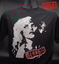 Image 1 of SOLD Customised by hand Blondie in rhinestones T shirt