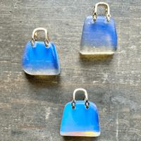 Image 2 of Crystal Purse Carving, Crystal Handbag Pendant, Hand-Carved Gemstone Figurine, Gemstone Purse 