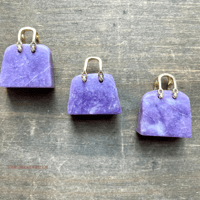 Image 4 of Crystal Purse Carving, Crystal Handbag Pendant, Hand-Carved Gemstone Figurine, Gemstone Purse 