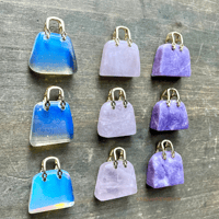 Image 6 of Crystal Purse Carving, Crystal Handbag Pendant, Hand-Carved Gemstone Figurine, Gemstone Purse 