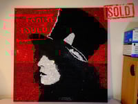 Image 1 of SOLD Marc Bolan red rhinestone canvas