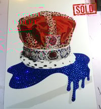 Image 1 of SOLD A3 Blue Rhinestone Crown
