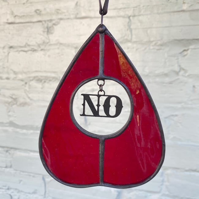 Stained Glass Planchette - Red