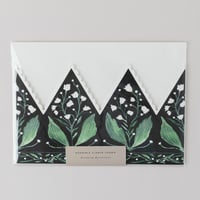 Image 3 of BOTANICAL PARTY HAT CROWN CARD LILY OF THE VALLEY