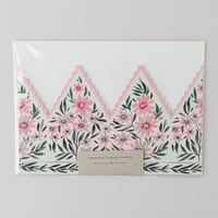 Image 3 of BOTANICAL PARTY HAT CROWN CARD PINK COSMOS