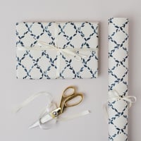 Image 1 of BLUE DIAMOND BOTANICAL LUXURY GIFT WRAP PAPERS