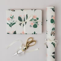 Image 1 of FOUR FLORAL BLUSH BOTANICAL LUXURY GIFT WRAP PAPERS