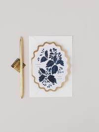 Image 1 of THANK YOU VERY MUCH  BOTANICAL SCALLOP DIE CUT CARD