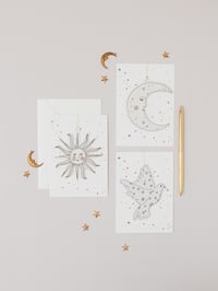 Image 3 of DOVE PAPERCUT CHRISTMAS DECORATION WITH POSTCARD & ENVELOPE