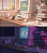 Image 4 of "Solitaire Hams" Print