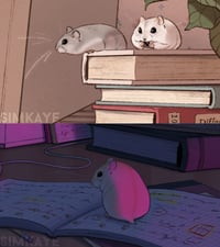 Image 6 of "Solitaire Hams" Print