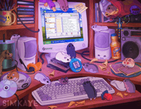 Image 1 of "LimeWire Hams" Print