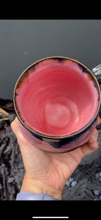 Image 5 of 15 oz Poison Berry Mug in Pink/Purple/Black