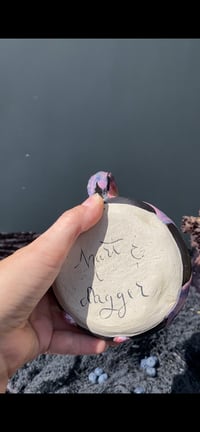 Image 5 of “Flawsome” 18 oz Poison Berry Mug in Purple/Orange/Black