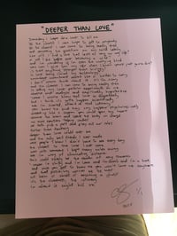 Image 1 of Hand-Written Lyric Sheets