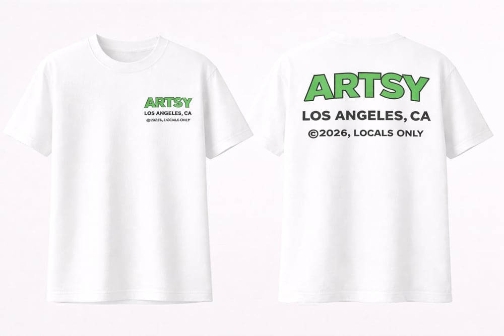 Image of Artsy Locals Only Tee Green