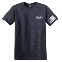 Image 1 of True Faith Fishing T-Shirt - Heather Navy