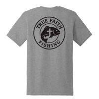 Image 2 of True Faith Fishing T-Shirt - Heather Sports Grey