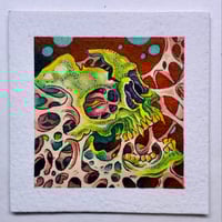 Mini Goop Skull original painting