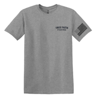 Image 1 of True Faith Fishing T-Shirt - Heather Sports Grey