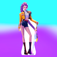 Image 3 of Zoey - K-Pop-Demon-Hunters- Celebrity, Star, Life Size, Cardboard Cutouts, Waterproof