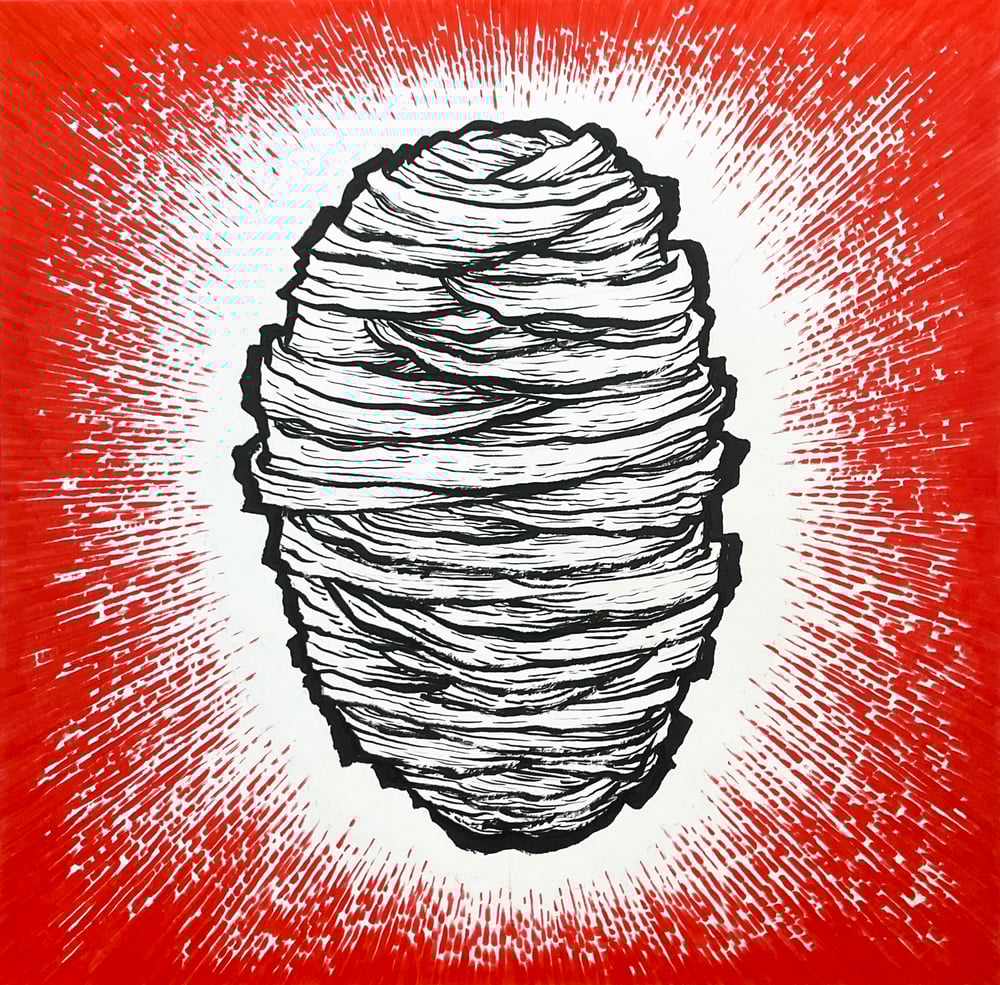 Image of "In the Absence of Truth" drawing/test pressing (I)