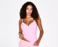 Image 1 of SKIMS- FITS EVERYBODY PUSH UP CAMI- BUBBLEGUM