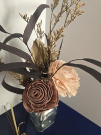 Image 1 of Wild Eucalyptus and Roses Floral Reed Diffuser