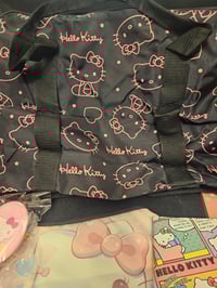 Image 1 of Hello Kitty Black&Pink Duffle Bag Bundle 