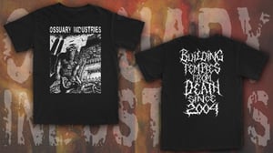 Image of OSSUARY INSUSTRIES  - LABLE SHIRT. Building Temples From Death since 04