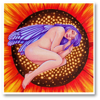 "Sunflower Fae-Dreams" Art Print
