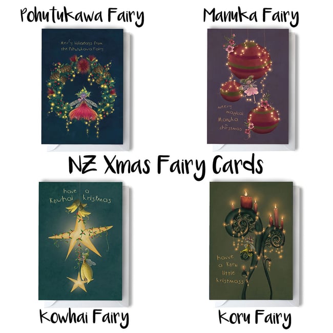 NZ Christmas Fairy Greeting Cards (Buy 1 or more)