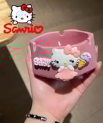  Hello Kitty  My Melody Kuromi  Cute Ceramic Ashtray 