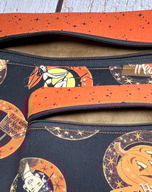 Image of Project Bag & Notions Bag Duo/Retro Halloween 