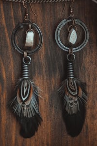 Image 4 of Rustic deer bone earrings