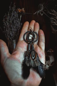 Image 2 of Rustic deer bone earrings