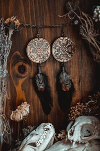 Image 1 of medieval motif earrings 