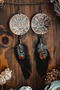 Image 2 of medieval motif earrings 