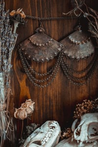 Image 4 of Brass fan earrings