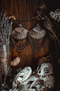 Image 6 of Brass fan earrings