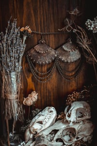 Image 5 of Brass fan earrings