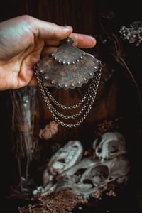 Image 1 of Brass fan earrings