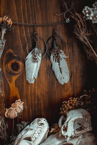 Image 3 of boho feather earrings 