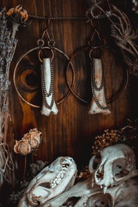 Image 3 of Large copper and bone hoops