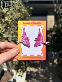 Mystic moth earrings