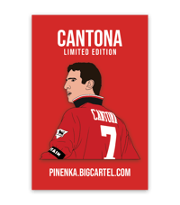 Eric Cantona Base Pin Badge - 100 Available