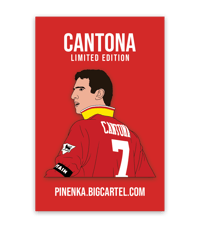 Eric Cantona Yellow Collar /10 Pin Badge 