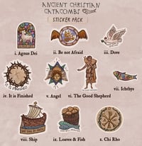 Image 1 of Ancient Christian Catacomb stickers
